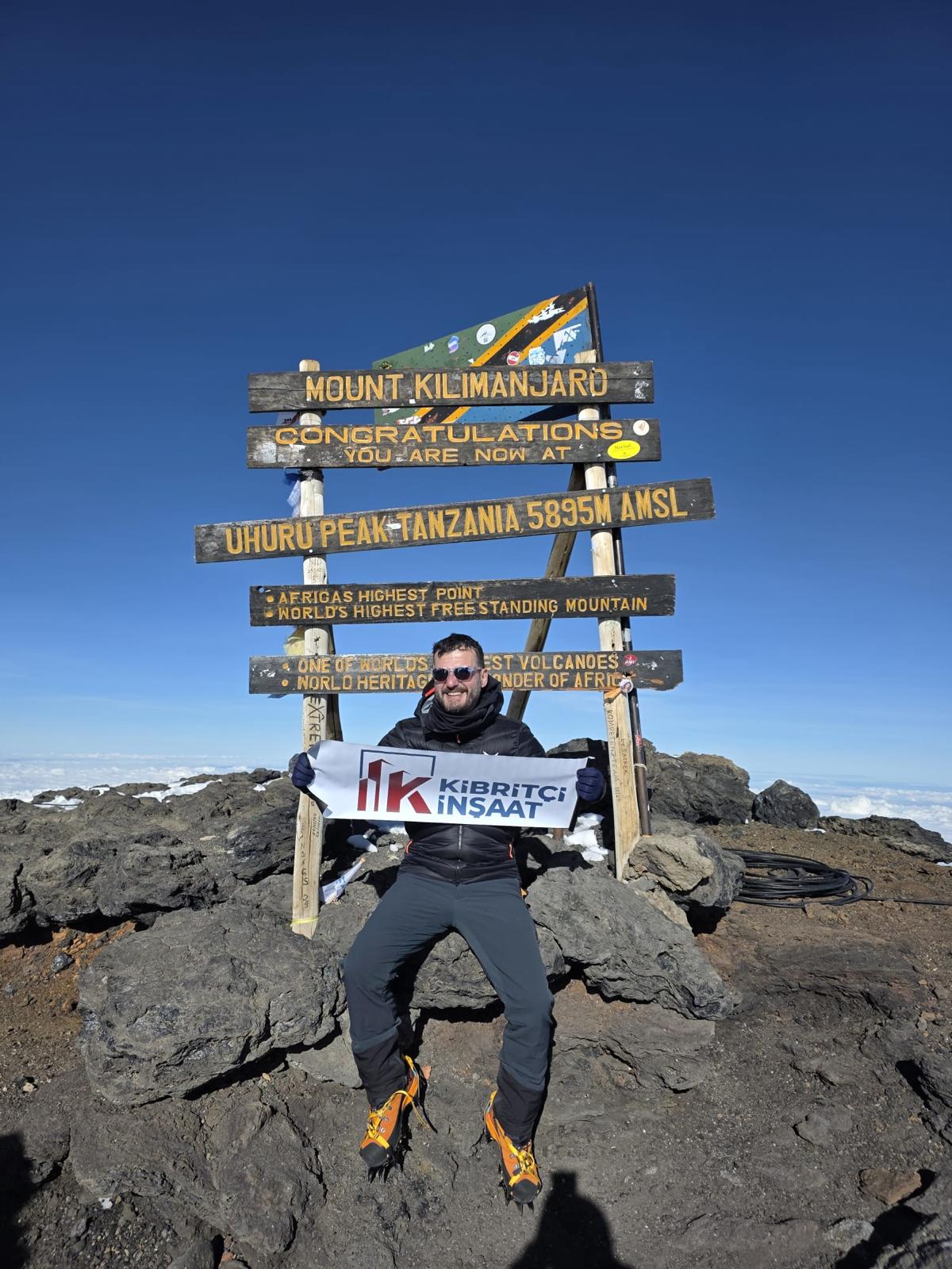 Kibritçi İnşaat sponsorluğunda Kilimanjaro zirvesi